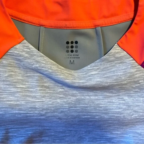 Title Nine Womens Unconventional Mini Dress Medium Gray Colorblock Short Sleeves - Picture 5 of 7